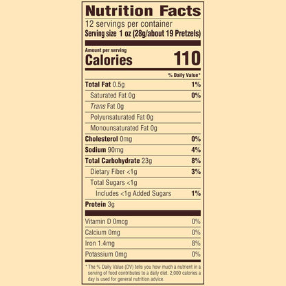Snyder's of Hanover Unsalted Mini Pretzels – Low-Sodium Crunch for Sodium-Conscious Adults