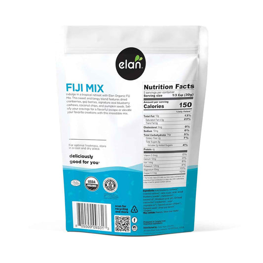 Elan Organic Fiji Mix – Portable Superfood Snack for Campsite and Road Trip Cooler