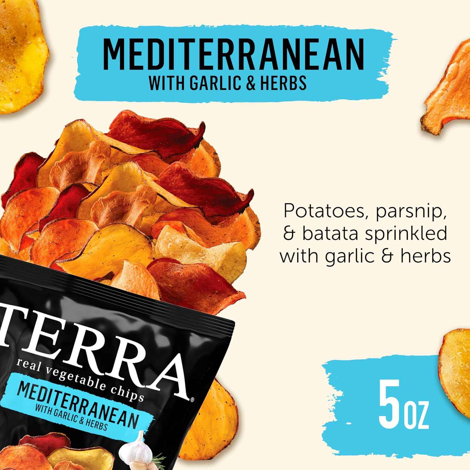 Terra Vegetable Chips – Gourmet Hostess Gift for Charcuterie Boards, 5 oz