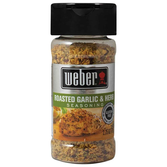 Weber Roasted Garlic & Herb Seasoning – Quick Flavor Boost for Efficient Weeknight Dinner Prep