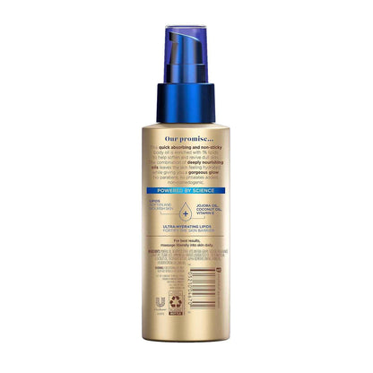 Vaseline Radiant X Hydrating Body Oil for Self-Care Nighttime Routine, Jojoba Coconut Vitamin E Spray