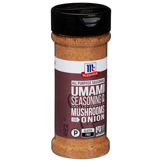 McCormick Umami Seasoning with Mushrooms and Onion – All-in-One Umami Blend for Quick Weeknight Dinner Prep, 4.59 oz