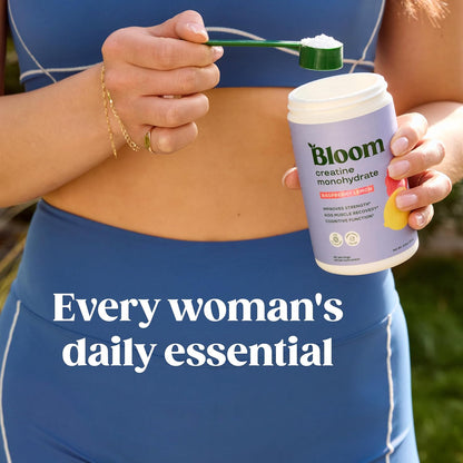 Bloom Nutrition Creatine Monohydrate Powder for Women – Daily Self-Care Scoop for Lean Muscle and Mindful Recovery