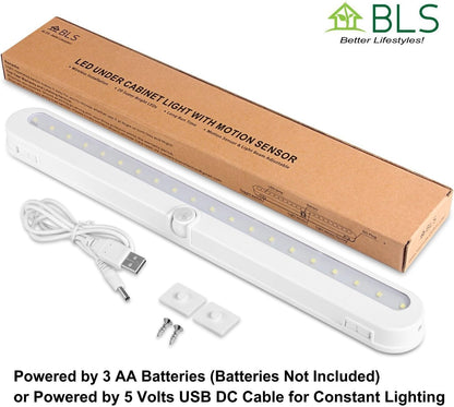 BLS T01L Motion Closet Light – Thoughtful Housewarming Gift for New Homeowners, Wireless Under Cabinet LED