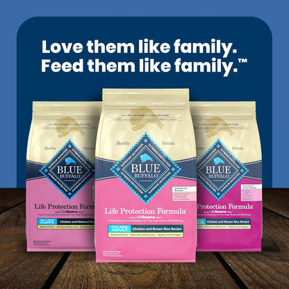 Blue Buffalo Life Protection Small Breed Adult – High-End Chicken & Brown Rice Recipe Featuring Cold-Formed LifeSource Bits