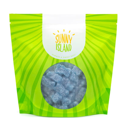 Blue Gummy Bears Gift Bag 1 lb Gelatin Free Party Favor Pack for Gender Reveal and Baby Shower Hosts