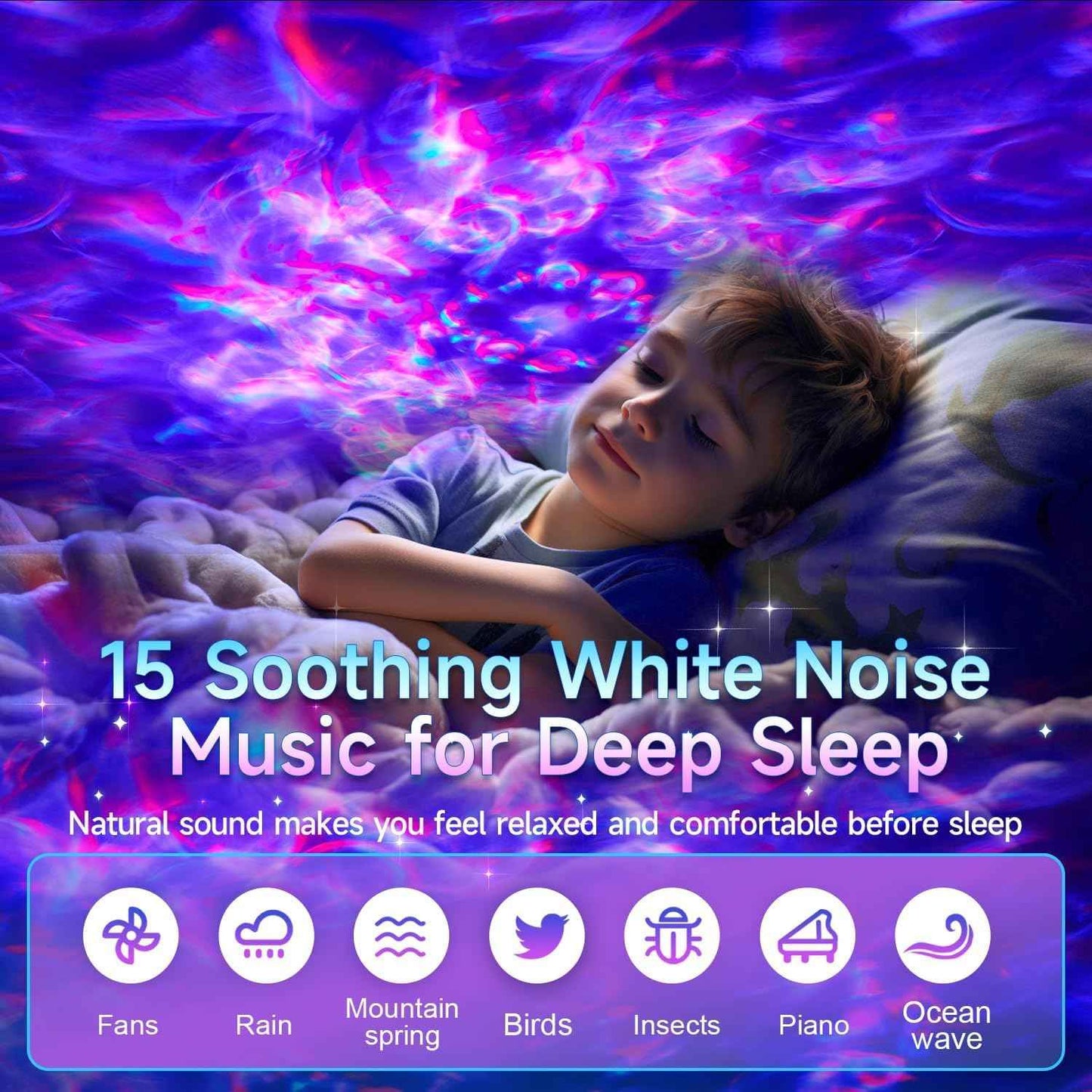 Galaxy Light Projector – Thoughtful Valentine's Day Gift for Couples, 20 Color Nebula Lights with White Noise and Timer