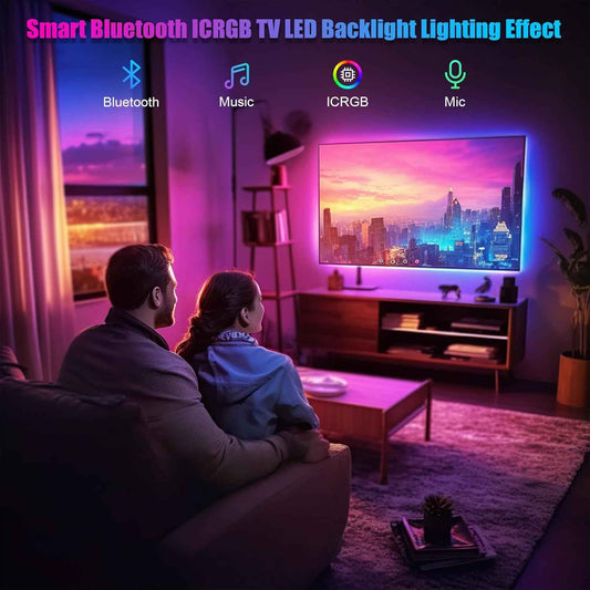 PANGTON VILLA TV LED Backlight – Thoughtful Birthday Gift for Him, Bluetooth App & Music Sync