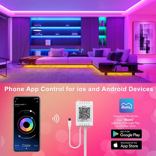 bluetooth app control plus ir remote for dual control options