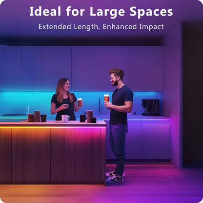 DAYBETTER Smart LED Light Strip with Bluetooth App and 44-Key Remote, Music Sync RGB Lights Holiday and Valentine's Day Gift for Him or Her