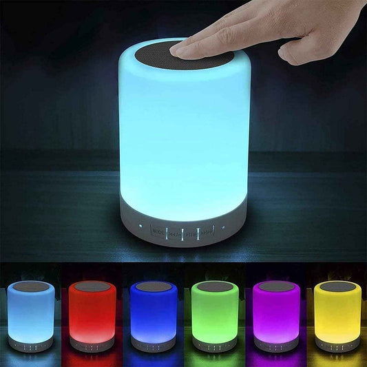 Elecstars 3-in-1 Night Light Bluetooth Speaker - Unique Housewarming Gift for Men and Women, Waterproof LED Lamp with Speakerphone for Patio and Bedroom