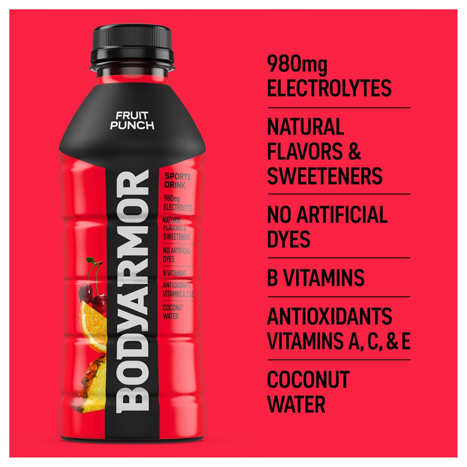 BODYARMOR Sports Drink – Home Office Hydration for Focus and All-Day Energy, No Artificial Sweetener Coconut Water