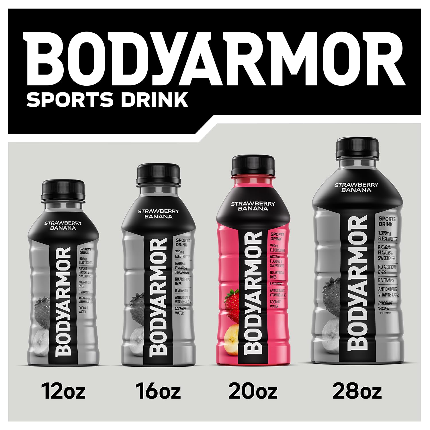 BODYARMOR Sports Drink – Home Office Hydration for Focus and All-Day Energy, No Artificial Sweetener Coconut Water
