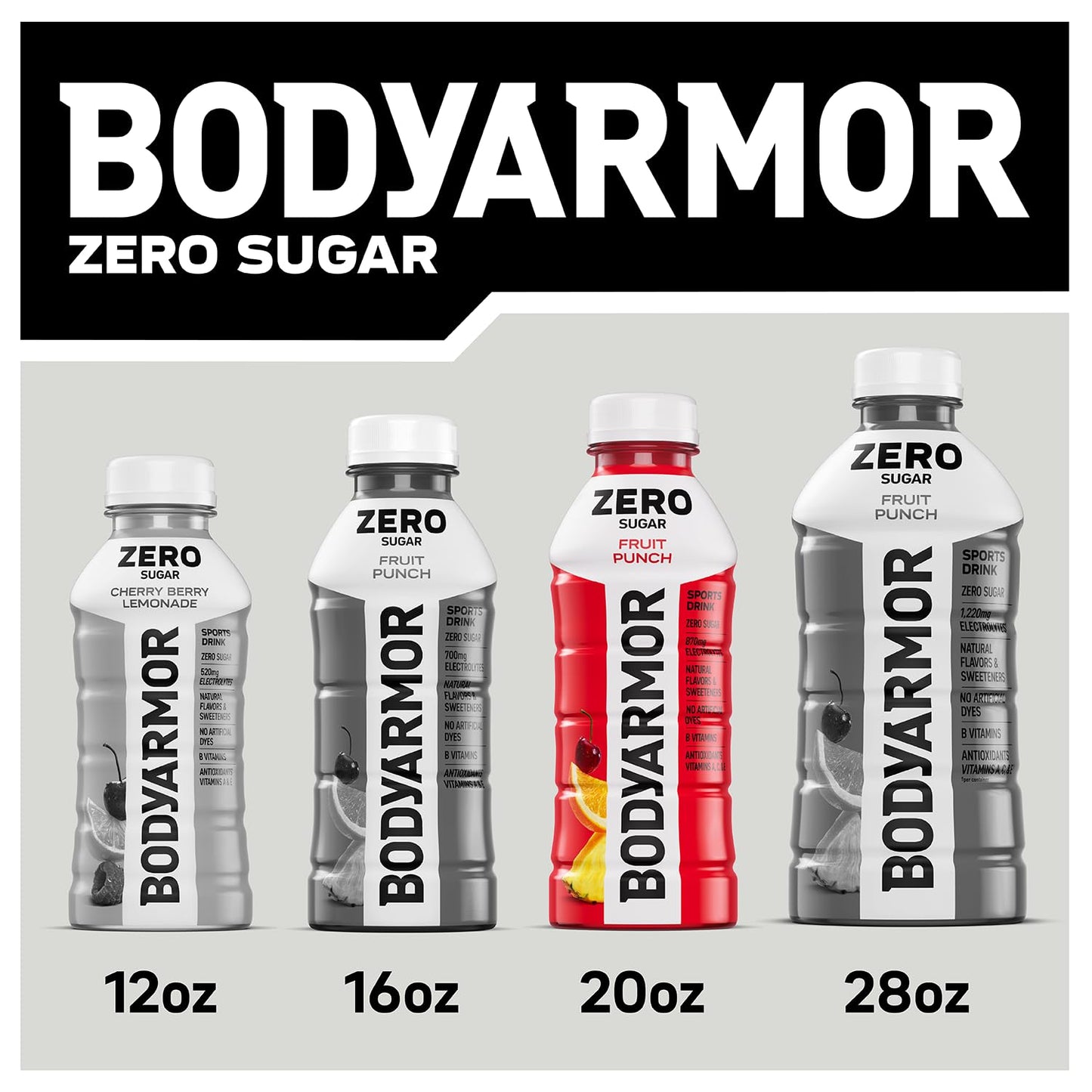 BODYARMOR ZERO Sugar Lemon Lime – Clean-Label Electrolyte Drink for an Uncluttered Wellness Fridge