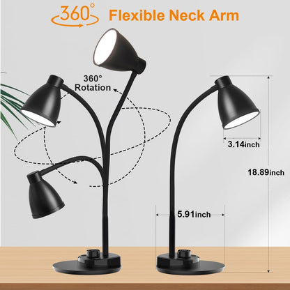 BOHON Eye-Caring LED Reading Lamp – Flicker-Free 3000K-5500K Light for Bedtime Wind-Down and Eye Relief