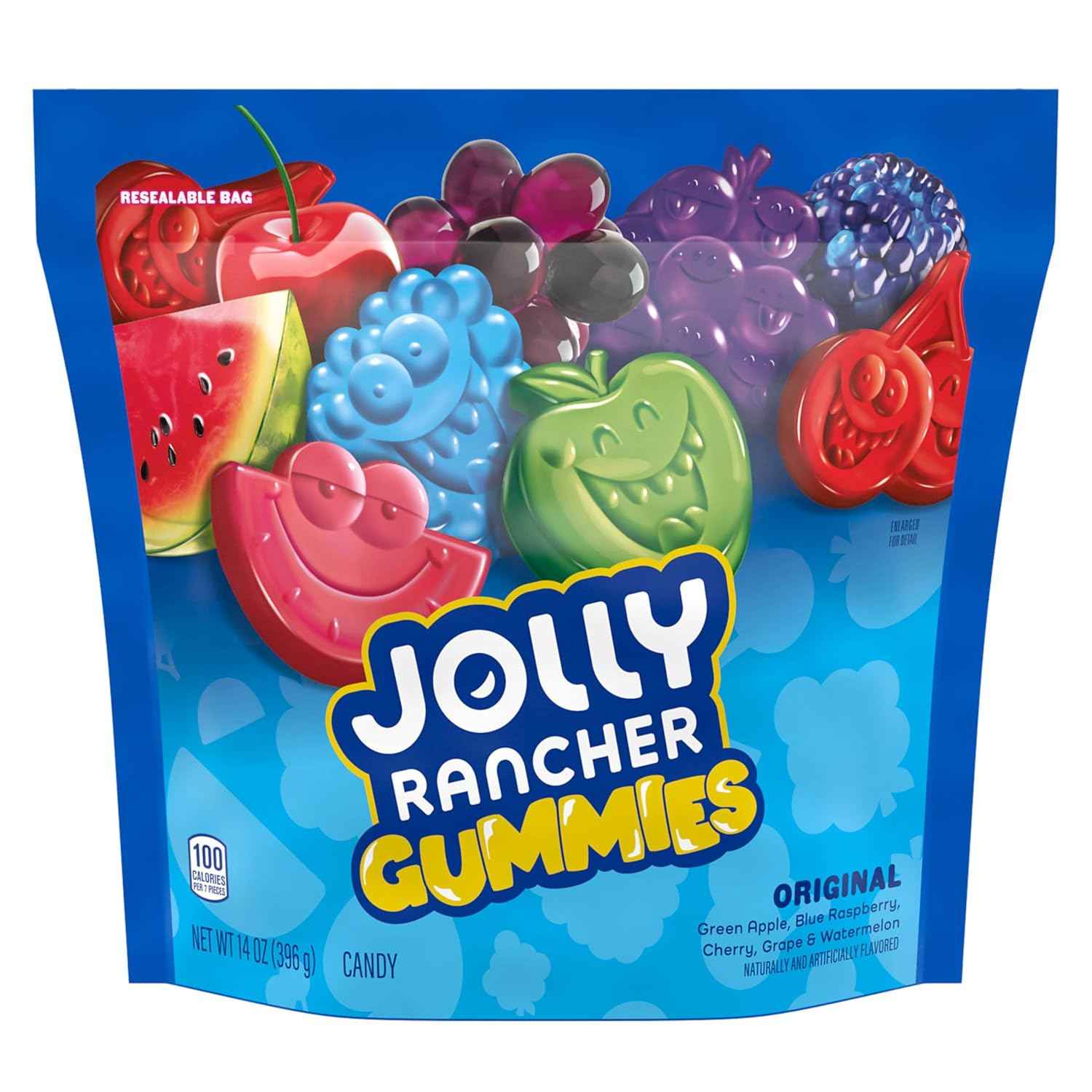 JOLLY RANCHER Gummies Assorted Fruit Flavored Candy Bag – Conference Room Snack Bowl for Meetings, Client Visits, and Team Gatherings