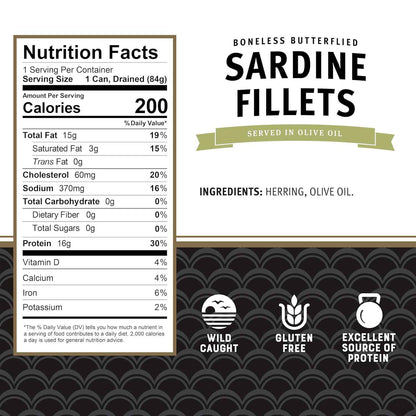 Brunswick Wild Caught Sardines in Olive Oil – Streamlined Pantry Staple for Clean Kitchens