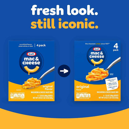 Kraft Original Mac & Cheese Clean Comfort Food, No Artificial Flavors or Dyes