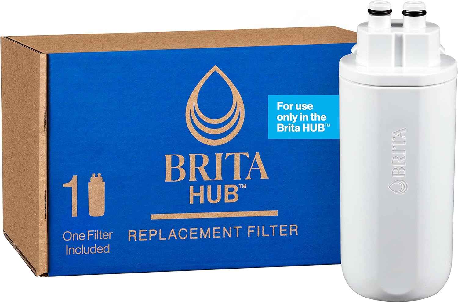 Brita Hub Replacement Water Filter – BPA-Free Filter for Safe Family Drinking Water, Reduces Lead and Chlorine