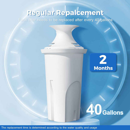 DESENRUIS Brita-Compatible Water Filter 6-Pack – Practical Housewarming Gift for New Homeowners and Renters