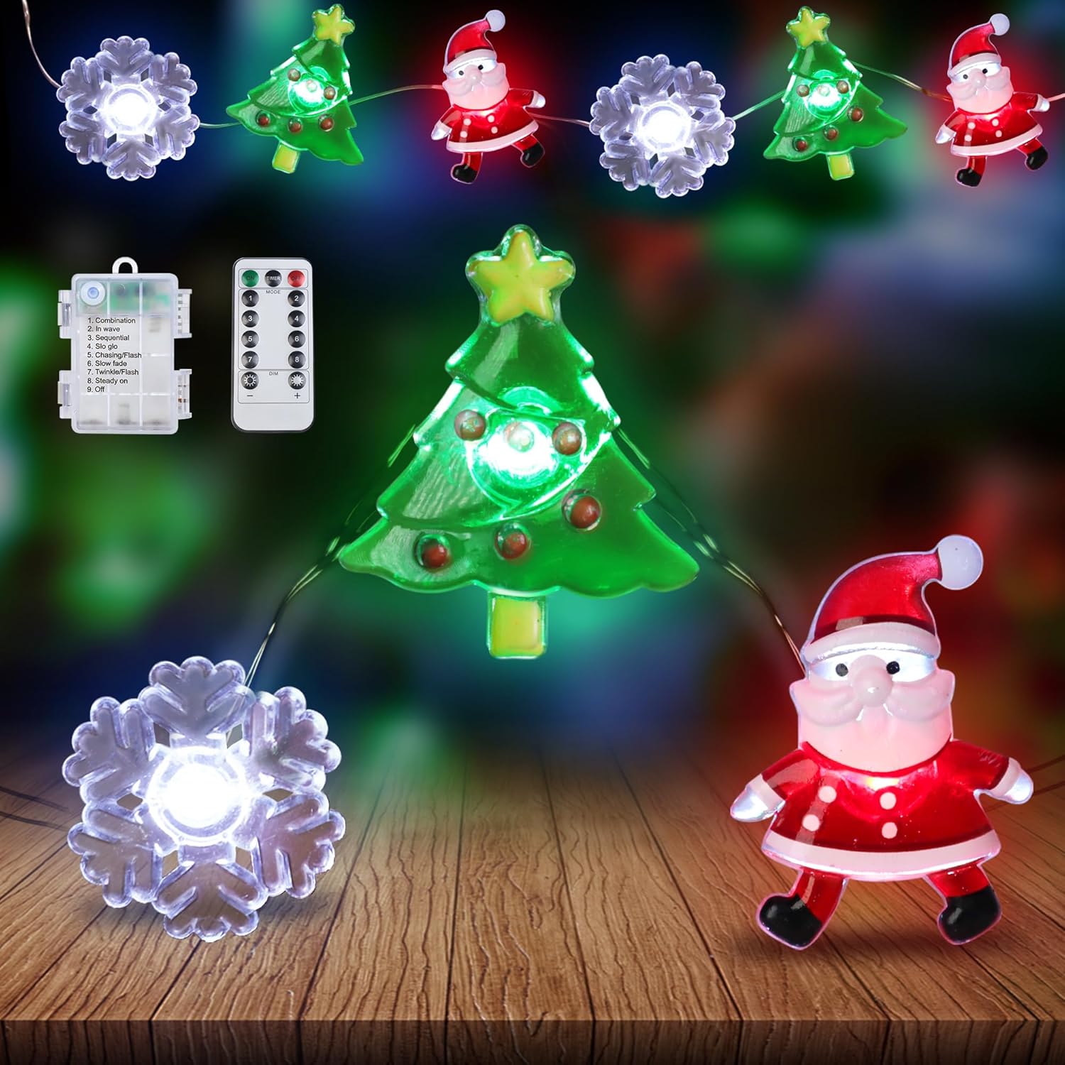 [BRAND] Flameless Battery Christmas Lights with Cool-Running LEDs – Safe Holiday Decor Around Kids, Pets, and Dried Wreaths