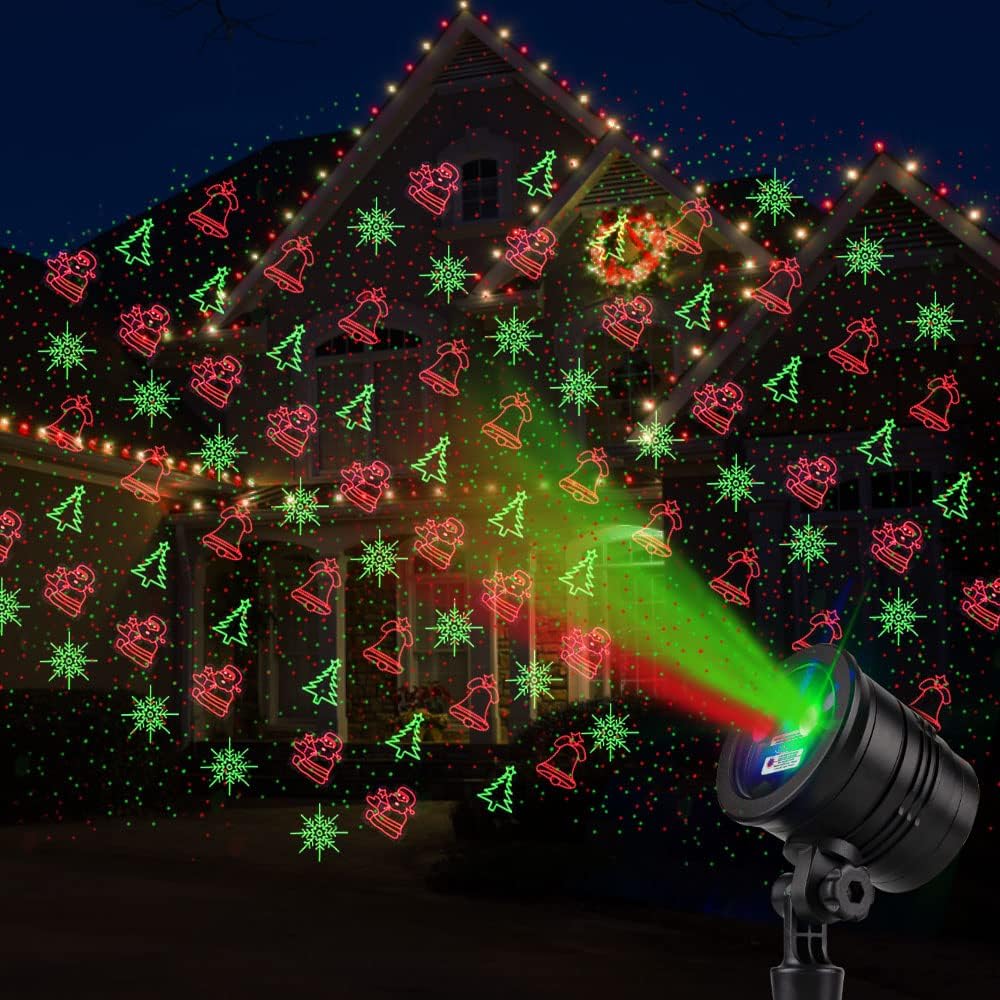 [Brand] Flameless Laser Projector – Smoke-Free Holiday Light with Auto Timer & Cool-Run Housing