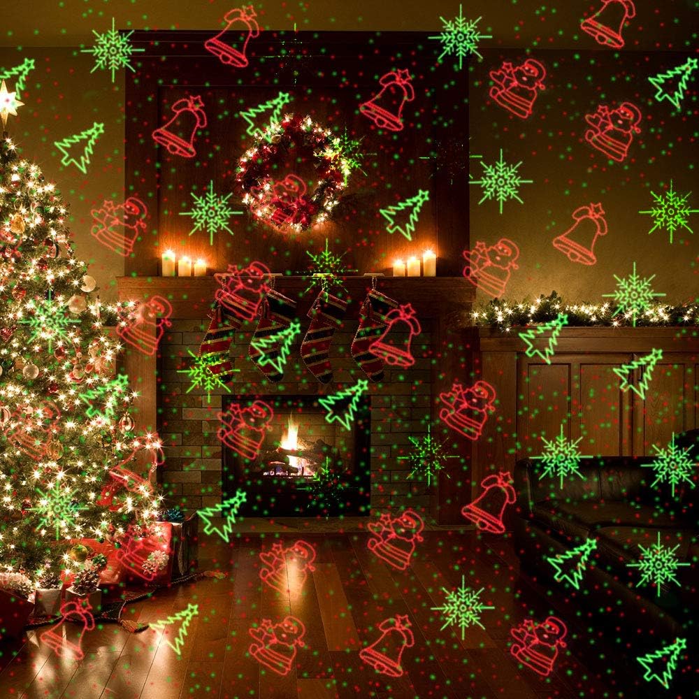 [Brand] Flameless Laser Projector – Smoke-Free Holiday Light with Auto Timer & Cool-Run Housing