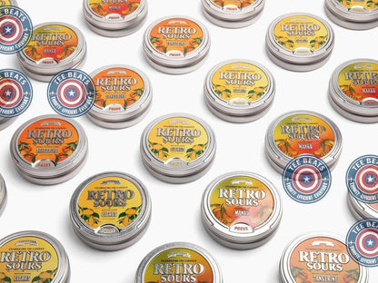 brand identity tied to a heritage candy line, emphasizing 'time-honored' quality