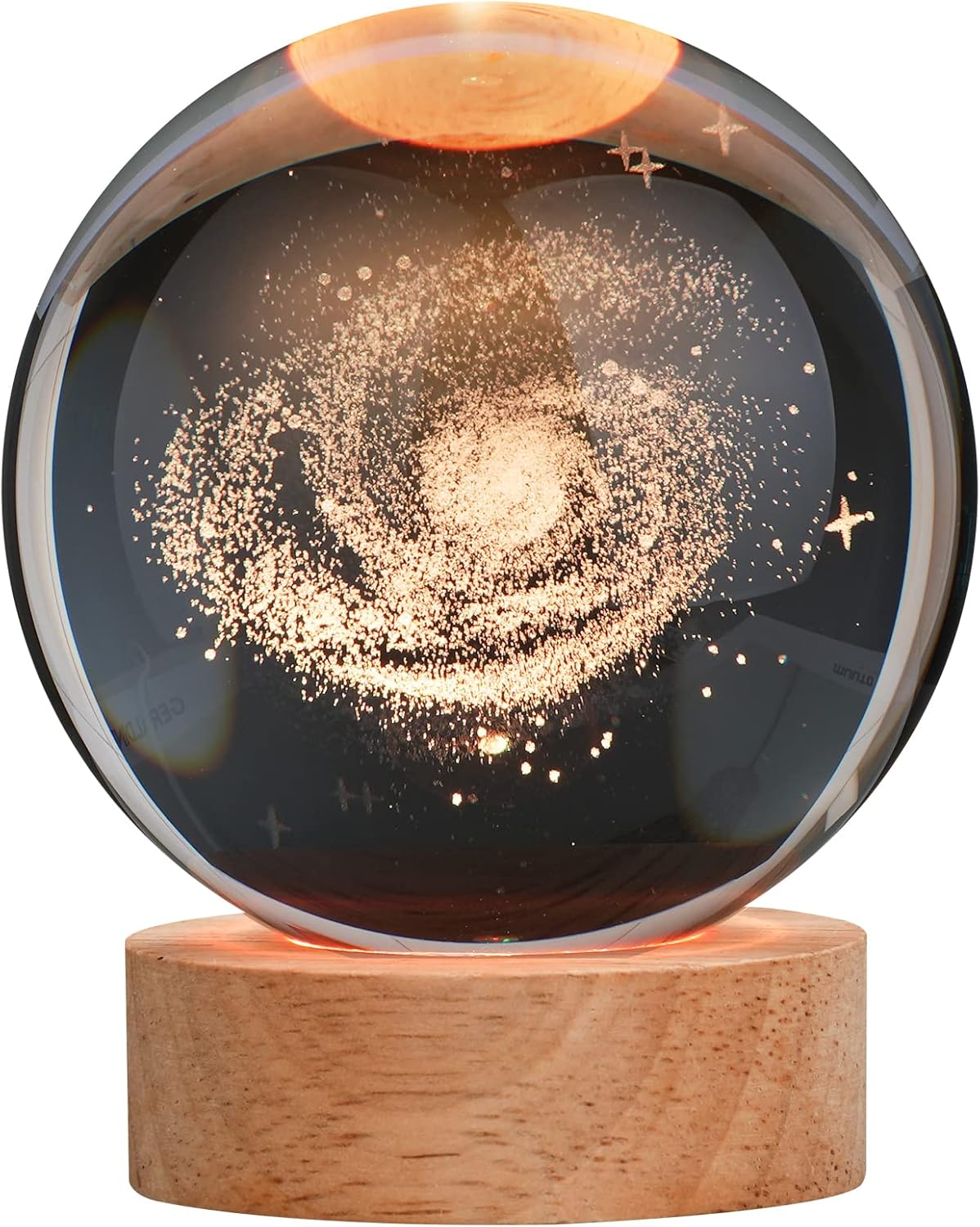 [Brand Name] Galaxy Crystal Ball Night Light - Thoughtful Birthday Gift for Her, 16 Color Changing Lamp with Remote