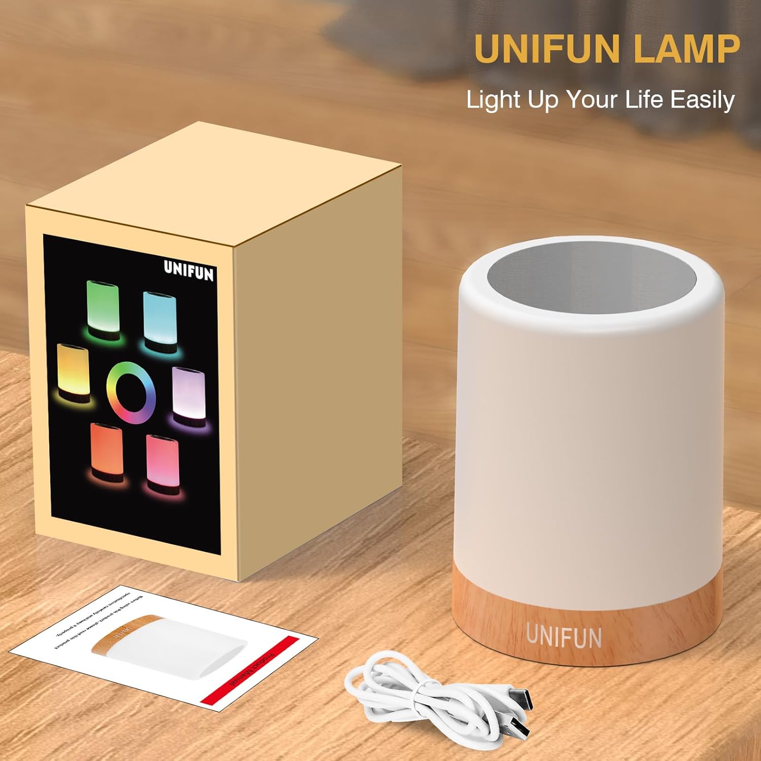 [Brand Name] Touch Night Light for Nursery and Kids Room, Cool-to-Touch Safe Bedside Lamp with Dimmable Warm White
