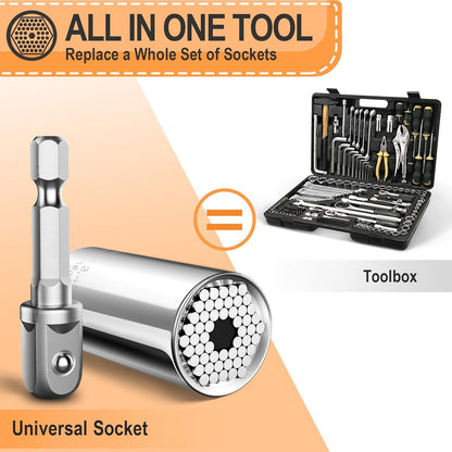 [Brand Name] Universal Socket Tool - One Compact Tool Replaces Full Socket Set, Clutter Free Drawer Organizer
