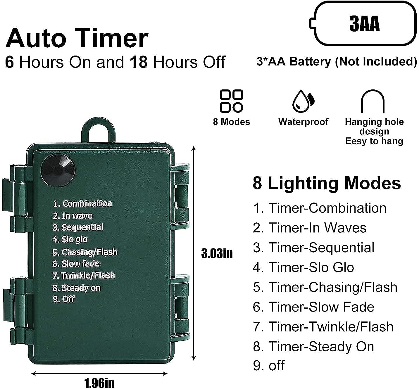 [Brand] Warm White Fairy Lights – Living Room Aesthetic Accent, 17.7FT Battery Powered