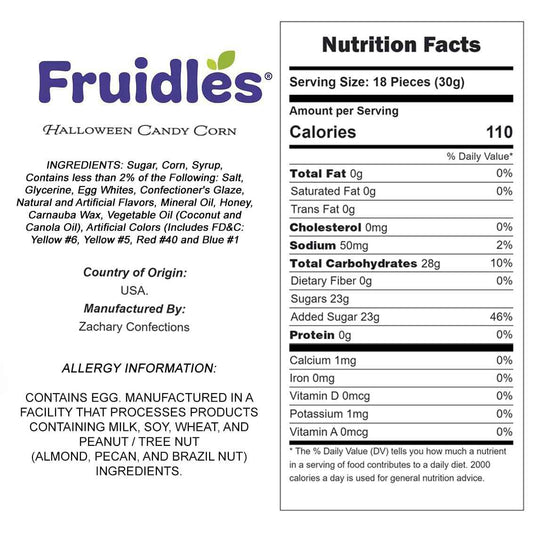 Fruidles Candy Corn – Festive Accent Candy for Haunted House Displays and Themed Home Bar Setups