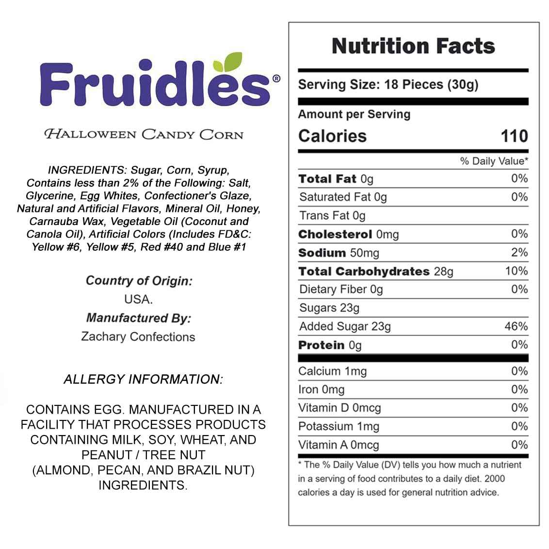 Fruidles Candy Corn – Festive Accent Candy for Haunted House Displays and Themed Home Bar Setups