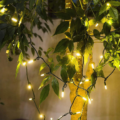 Brightever 100 LED Warm White String Lights – UL 588 Certified Flameless Holiday Lighting Safe for Kids, Pets & Bedrooms