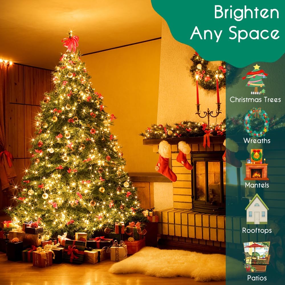 Brightever Battery LED String Lights – Flameless Night Light for Bedside and Hallways
