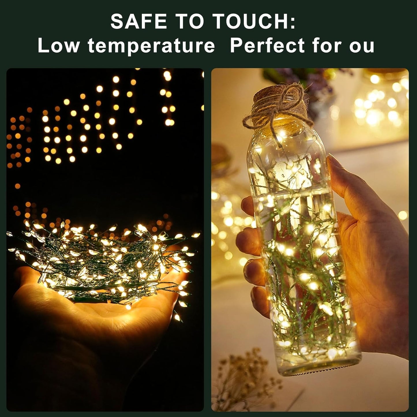 BrightGlow Fairy String Lights – Thoughtful Birthday Gift for Her, Cozy Bedroom Decor with 8 Modes