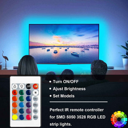 SUPERNIGHT 24-Key RGB LED Remote – Practical Housewarming Gift for New Homeowners, 2-Pack Replacement for Strip Light Setups