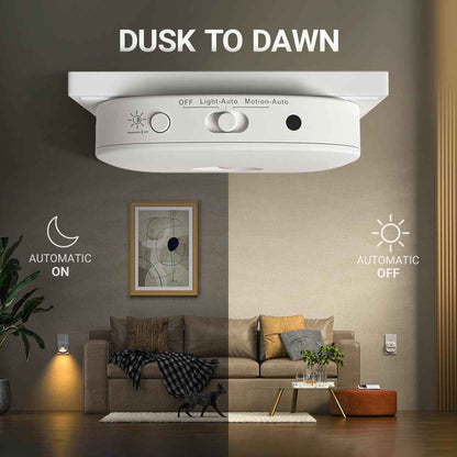 Lyridz Plug-in Night Light – Fall Prevention for Elderly on Stairs and Hallways, Motion Activated Warm Glow