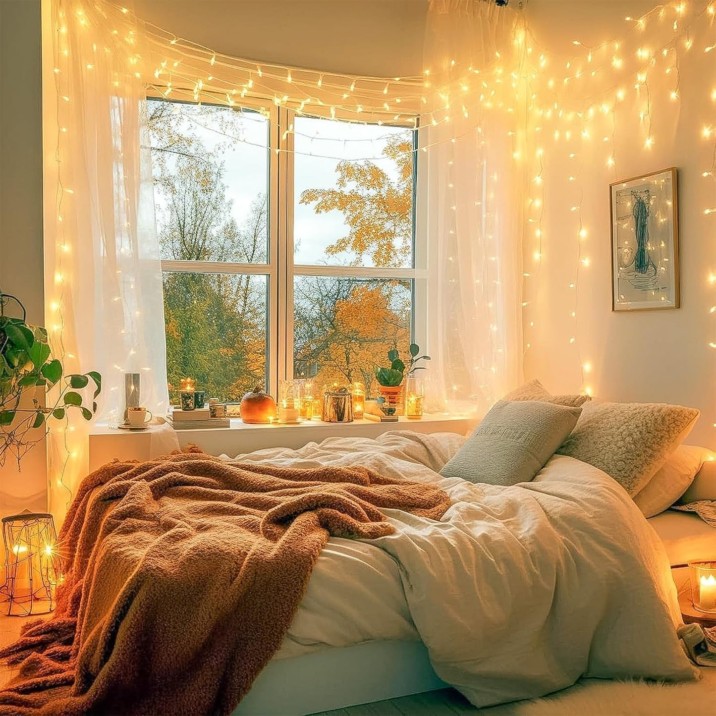Brightown 240LED Fairy Lights 88ft – Thoughtful Birthday, Housewarming & Holiday Gift for Her with Timer & 13 Modes
