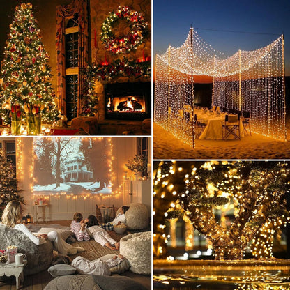 Brightown Cool-Touch LED String Lights 14ft 50 LEDs - Flameless Indoor Lights Safe Around Children, Pets & Bedrooms, ETL Certified