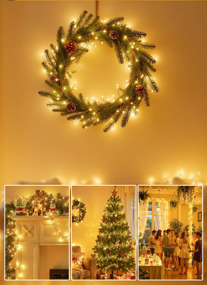 Brightown Fairy Lights for Kids Room – Battery Operated 10ft 120 LED Cool to Touch String Lights Safe for Nursery and Playroom