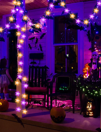 Brightown Smart Star Fairy Lights 33ft with 16 Million RGB Colors – Modern Aesthetic Living Room and Bedroom Wall Decor, App and Remote Controlled