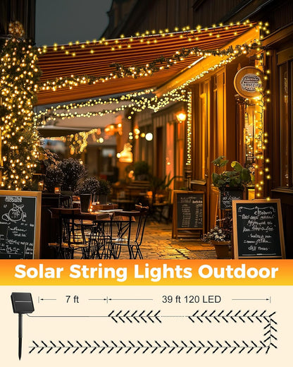 Brightown Solar String Lights – Flameless Outdoor Lighting for Kids and Pets, IP65 Solar