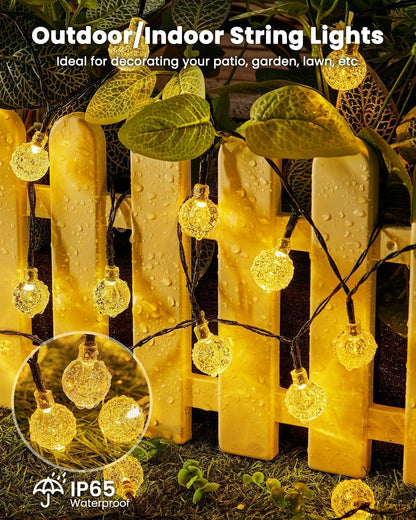 Brightown Solar String Lights – Thoughtful Birthday Gift for Mom and Her Backyard Garden Setup