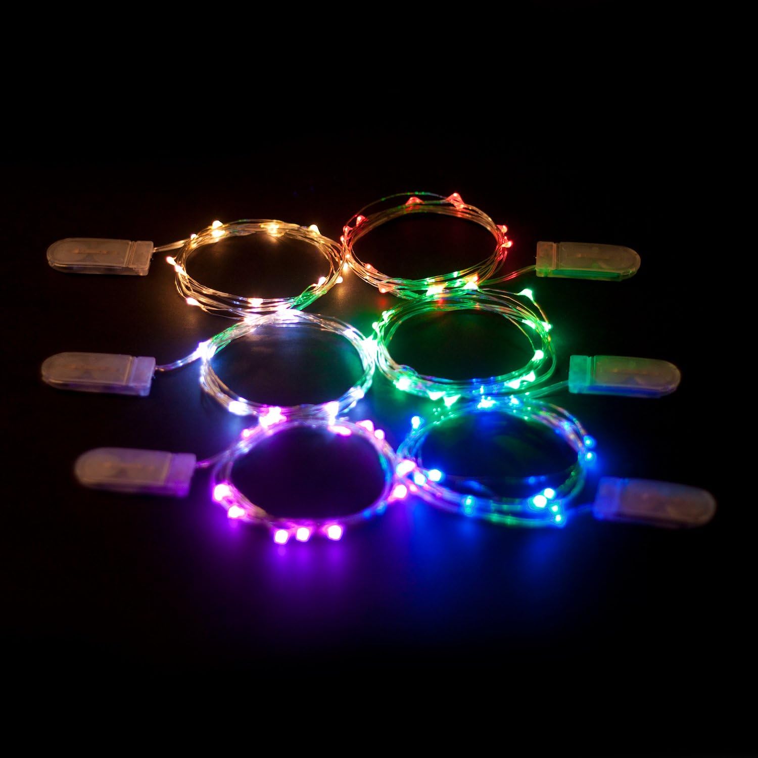 Brightown Submersible LED Fairy Lights – Safe Nursery and Kids Room Decor, Cool to the Touch Silver Wire