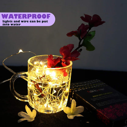 Brightown Waterproof Fairy Lights – Patio String Lighting for Outdoor Dining Setup