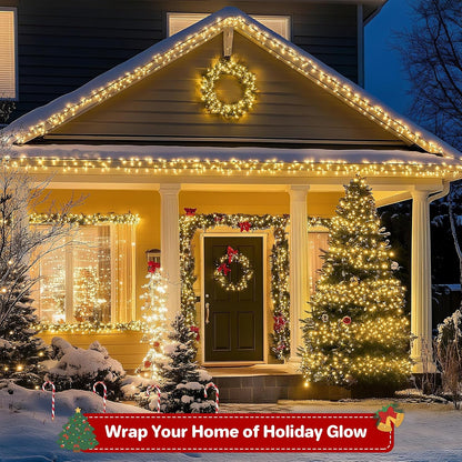 Brightown Waterproof String Lights – Patio and Backyard Holiday Lighting, 66ft Warm White