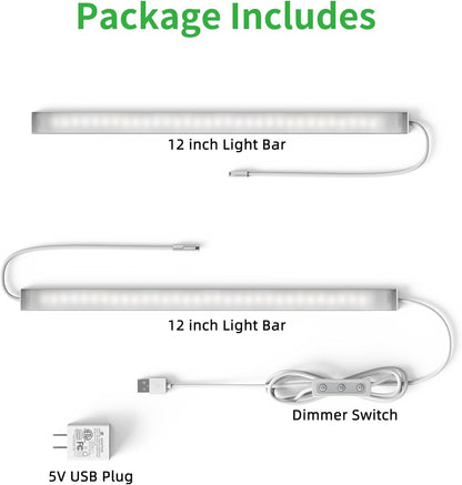 BRIGHTWILL Ultra-Thin 0.27 inch LED Cabinet Light – Clean Plug-in Bar for Clutter-Free Minimalist Kitchens