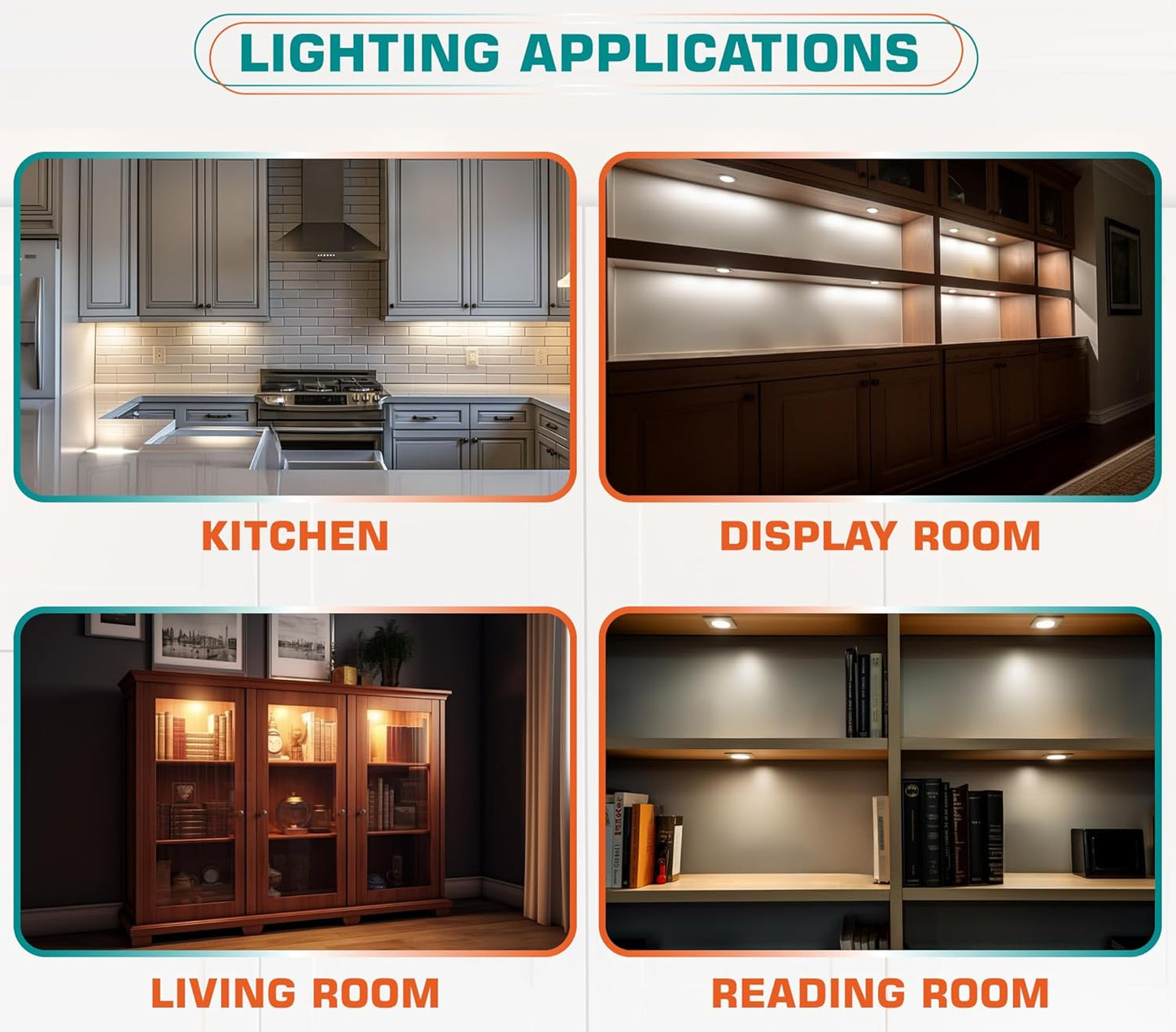 Brilliant Evolution LED Puck Light – Clean-Lined Under-Cabinet Lighting for Intentional Kitchens, 2-Pack